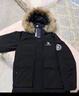 骆驼（CAMEL）【王俊凯同款】户外羽绒服冬季新款连帽羽绒衣中长款保暖防风外套 AA12264035B，幻影黑，男女同款 3XL 实拍图