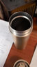 膳魔师（THERMOS）钛杯纯钛保温杯办公咖啡杯商务茶杯可定制团购水杯生日礼物TCTC 矿石金【带茶隔】 550ml 实拍图