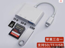 相机读卡器sd卡适用苹果索尼佳能尼康iPhone口传输线手机tf内存OTG转换器typec转接头ccd连接直传 苹果接口三合一【支持SD/TF卡/U盘】 实拍图