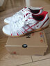 双鱼（DOUBLE FISH）乒乓球鞋男女同款专业运动鞋防滑透气训练鞋 白红色 DF-878 43 实拍图