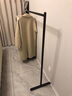 艾欧唯晾衣架落地室内折叠挂衣架子卧室衣架单杆式衣帽架家用挂衣架jm. 【加高加粗款】纳米金150*150 实拍图