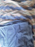 松山棉店春夏家居服套装50支莫代尔柔软男女童睡衣男童-蓝色条纹150 晒单实拍图