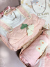 新生的儿见面礼盒初生婴幼儿衣服套装宝宝满月周岁见面礼物高档冬 粉糯米喇叭花 3-6个月 实拍图