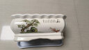 裕轩堂 有孔陶瓷花盆多肉植物白色创意简约风格长方形桌面地面绿植盆 长方形-新柳（带塑料托盘） 特大号 实拍图