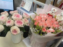 幽客玉品鲜花速递红玫瑰花束表白求婚送女友老婆生日礼物全国同城配送 33朵粉玫瑰花束——清新款 实拍图