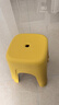 禧天龙塑料凳子家用客厅加厚成人高凳北欧简约商用椅子餐厅凳浴室马桶凳 【亮丽黄】高25厘米 方凳 4个装 实拍图