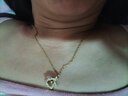 龙姑娘新款项链女锁骨链韩版简约网红轻奢小众情人节生日礼物 A1532-2钛钢保色金   A23-205 实拍图