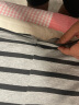 猫人男士睡衣男夏季精梳纯棉520送男友短袖条纹撞色睡衣中灰色3XL 晒单实拍图