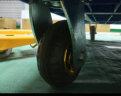 海斯迪克 高弹力脚轮 重型平板车手推车轮橡胶轮 6寸万向轮 实拍图