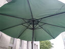 蚁伽 户外遮阳伞 庭院伞 太阳伞 防晒钓鱼伞沙滩伞 2.7米墨绿中柱伞 实拍图
