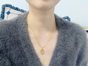 晓色项链潮流时尚女生韩系高级感美拉德双层毛衣链配饰新款百搭锁骨链 L2485美拉德双层项链 实拍图
