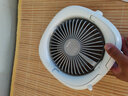 派凡 小吊扇自动摇头宿舍床上小风扇usb充电学生户外露营蚊帐挂式夜灯野餐帐篷无线风扇办公室桌面卧室 灰【自动摇头+夜灯+挂钩+3米线】 4000mAh 实拍图