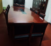 奈高会议桌贴实木皮油漆洽谈桌椭圆条形现代板式桌3.5米含椅子12把 晒单实拍图