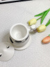 三旬熊猫泡茶马克杯创意家用陶瓷茶水分离杯子带盖男女办公室过滤水杯 熊猫泡茶马克杯【禅风白】 实拍图