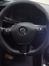 WRC汽车方向盘套四季通用皮拼翻毛皮适用奥迪宝马大众丰田带回位环标 D型皮拼翻毛皮黑灰色 实拍图