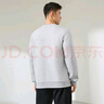 361度运动卫衣男秋冬新款加绒圆领套头运动绒上衣男简约百搭服饰御寒保 【加绒男】浅瓦花灰-【4804D】 XL 实拍图