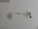 玛兰名灯（MERLONG） 壁灯卧室床头灯阅读现代简约轻奢折叠伸缩摇臂墙壁灯带独立开关 白金【6瓦遥控款-支持小爱同学】 实拍图