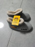 B.Duck小黄鸭童鞋儿童拖鞋冬季新款男童防滑保暖棉拖女童棉靴雪地靴棉鞋 909灰色 32 码 适合脚长18.0-18.5cm 实拍图