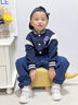 真维斯（Jeanswest）男童春秋外套儿童2026新款学院风拼接棒球服男大童春装时尚夹克衫 藏蓝/快乐生活K+太空骑行 110 实拍图