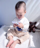昂沐儿童学习机早教机宝宝幼儿手机平板启蒙能点读机玩具女孩男孩 19按键手机6800+内容 晒单实拍图