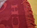 蔻驰（COACH）围巾男女通用款羊毛围脖保暖长款披肩 CB684 红色 F8Q 实拍图