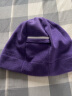 Keep薄绒跑步保暖帽松紧毛线帽子吸汗便携透气防风运动有型 紫色 平额款 实拍图