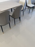 PADEN岩板餐桌椅组合意式轻奢长方形餐桌椅家用餐厅小户型简约吃饭桌子 【120*70*75】 一桌六椅 颜色可选 实拍图