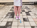 Skechers斯凯奇童鞋女童运动鞋大童儿童小白鞋魔术贴休闲跑步鞋303522L 实拍图