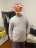 安之伴睡衣女秋冬保暖抗静电半边绒休闲女士家居服可外穿 银灰 男 XL 实拍图