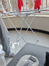 欧润哲晾衣架落地升级加粗版INS风小空间阳台家用折叠晒 121cm 钢琴白 实拍图