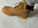 回力（Warrior）官方马丁靴男鞋秋冬英伦风大黄靴子男士厚底工装复古高帮靴棕色44 实拍图
