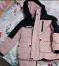 雪中飞【远红外升温】儿童羽绒服男女童工装加厚羽绒服粉色120cm 实拍图