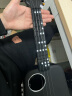 音乐密码Populele2智能尤克里里成人小吉他初学者加振电箱款黑色 实拍图