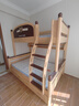 林氏家居全实木上下床上下铺儿童床双层子母床高低床加宽双人LH064A1可选 爬梯款|原木色|可变双床+书架+床抽屉 1.2x1.9米 实拍图