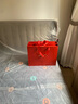 水星家纺床上四件套 60支长绒棉婚庆套件 新中式结婚床品 被套床单枕套 心倾跳(沙漠红) 1.8米床 床单款 （被套220*240cm） 实拍图
