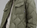 鸭鸭新款衬衫羽绒服男短款翻领2025年冬季新款轻薄便携保暖外套上衣Y 2370军绿色 180/96A(XL) 实拍图