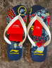 李宁（LI-NING）人字拖印花男女游泳沙滩鞋洗澡防滑耐磨沙滩鞋926-2-41深蓝 实拍图