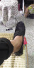 萨拉维夫 SLLAVIF夏季鳄鱼纹新款豆豆鞋男士复古软底韩版精神小伙潮流懒人鞋 黑色 38 晒单实拍图