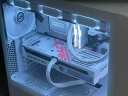 LIANLI联力L216白色 中塔式台式电竞游戏机箱 标配3把风扇/支持EATX主板竖装显卡360水冷/一体式网孔面板 晒单实拍图