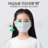 振德（ZHENDE）儿童防晒口罩防风防紫外线冰丝 夏天薄款透气面罩型护眼角渐变绿1只/袋 实拍图