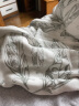 nest designs新生儿纱布包单包巾包被大方巾婴儿盖毯宝宝四季夏季浴巾多功能 轻羽白色S码（含小方巾） 实拍图