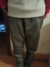 猫人（MiiOW）羊羔绒休闲裤子男秋冬季保暖大码宽松长裤加绒裤男 灰色平口 M  实拍图
