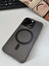宝茹（BAORU） 苹果手机壳透明磁吸镜头全包软边气囊防摔强磁高透手机套保护套男女款 magsafe晶钻磨砂【透黑色】 iphone 14 pro 实拍图