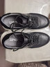 零度男鞋2025新款男士运动休闲鞋日常百搭拼接条纹轻便软底潮流百搭 黑色 40 实拍图