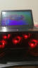 诺西冰封侠适用神舟笔记本散热器战神Z8  Z7 Z7M S7游戏笔记本散热器支架 黑红五风扇（游戏专用） K650D K660D 实拍图