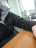 啄木鸟冬季新款羽绒服男士短款连帽衣服加厚韩版潮牌青年冬装外套男上衣 黑色 2XL 实拍图