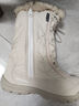 迪卡侬儿童春秋雪地靴男女童保暖棉靴长筒靴象牙白33-4997180 实拍图