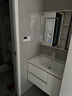 荣洁（RONGJIE）65cm75/85/95/105厘米浴室柜陶瓷一体盆现代简约洗脸卫生间洗漱台 白75cm陶瓷一体盆+玻璃豪华镜柜 实拍图