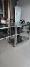 威云厨房置物架落地柜不锈钢架子柜操作台工作台多功能灶台多层菜架子 长100宽45高80三层【特粗特厚】 实拍图