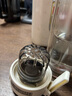 诺百纷魔力球磁弹杯男女办公室养生茶水分离泡茶双层玻璃杯生日礼物 4系双层-扣盖款 白 410ml 实拍图